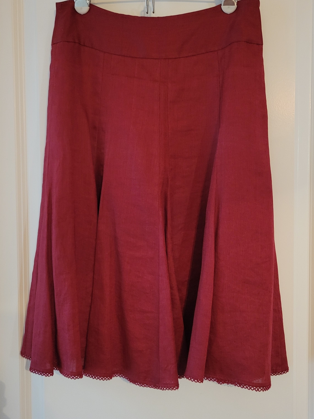 Ann Taylor Wine Red Circle Skirt
